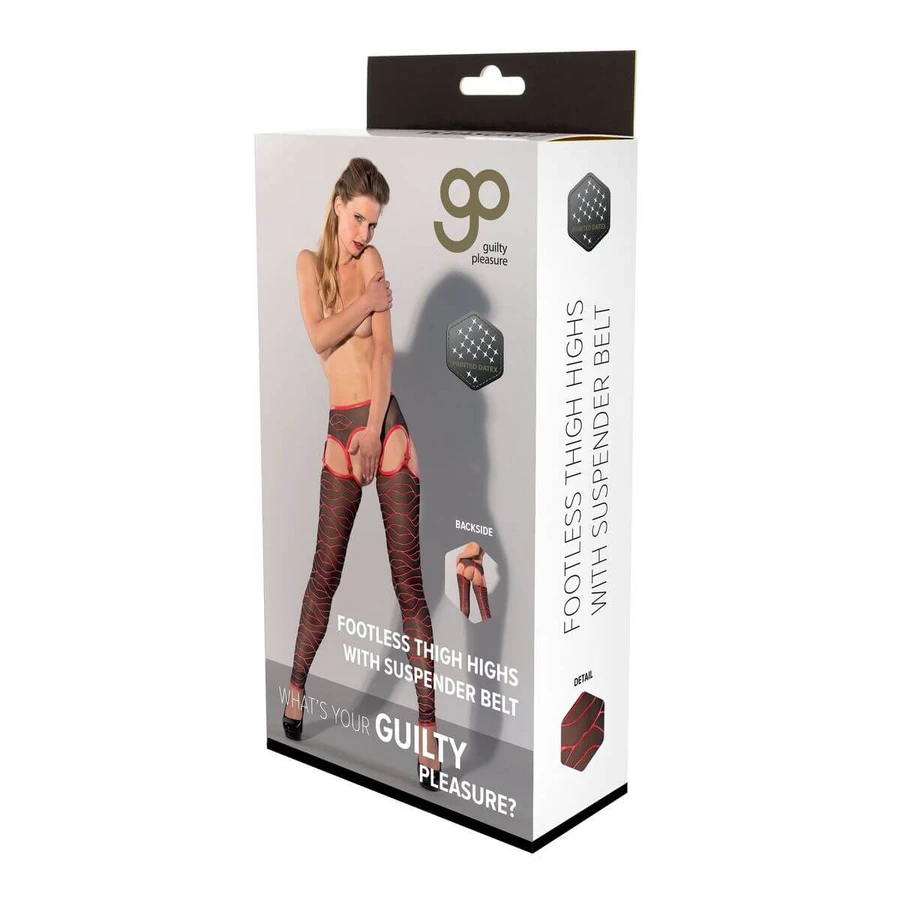 Stockings Guilty Pleasure Black (XL): ceny i cechy