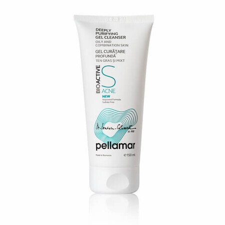 Gel nettoyant en profondeur, BioActive S Acne, 150 ml, Pellamar