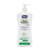 Baby Moments Gel de ducha dermatológico sin lágrimas, 500ml, Chicco