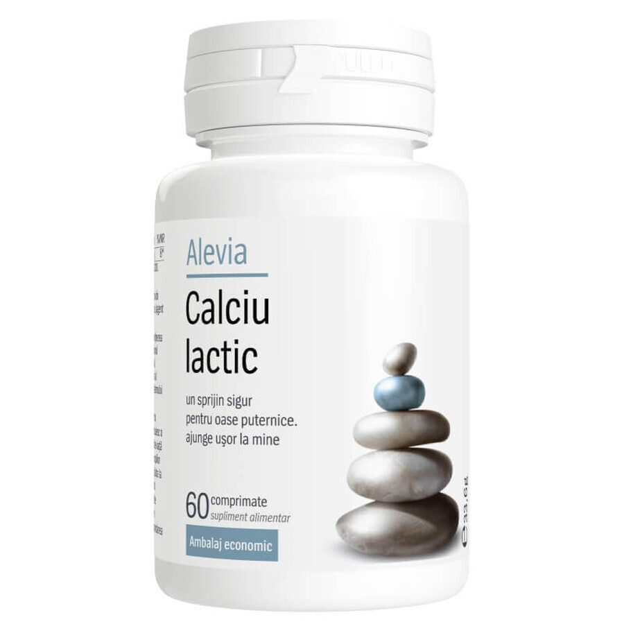 Melkzuur Calcium, 60 tabletten, Alevia