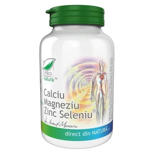 Calcium Magnesium Zinc Selenium, 60 capsules, Pro Natura