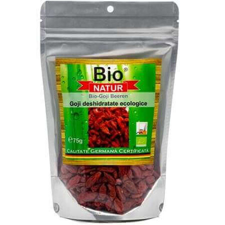 Goji deshidratate ecologice, 75 g, Bio Natur