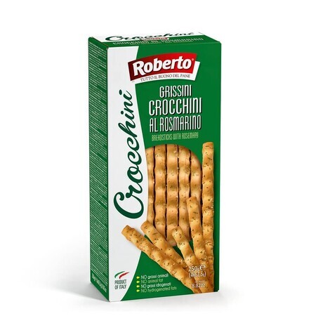 Grisine cu ulei de palmier si rozmarin Crocchini, 250 g, Roberto