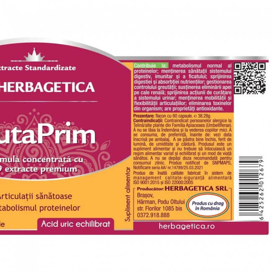 Gutaprim, 60 capsules, Herbagetica