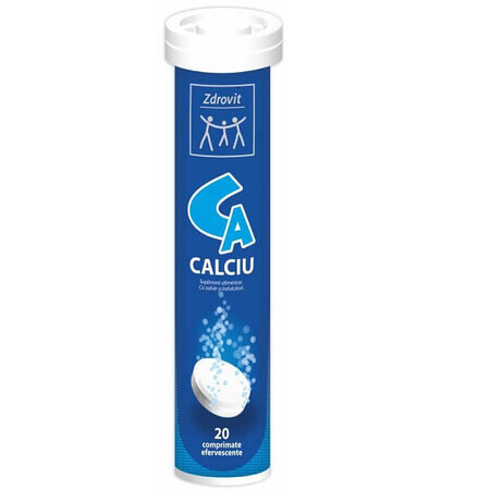 Calcium, 20 comprimés effervescents, Zdrovit