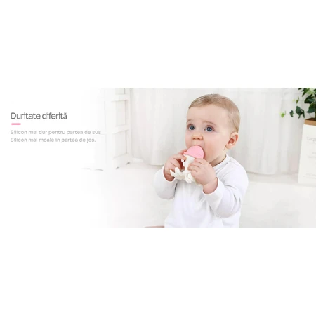 Octopus Pink silicone gingival ring, Mombella
