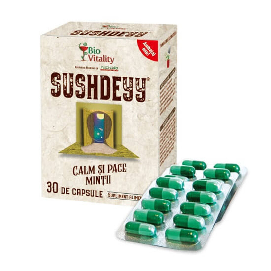 Kalmte en gemoedsrust Sushdeyy, 30 capsules, Bio Vitality