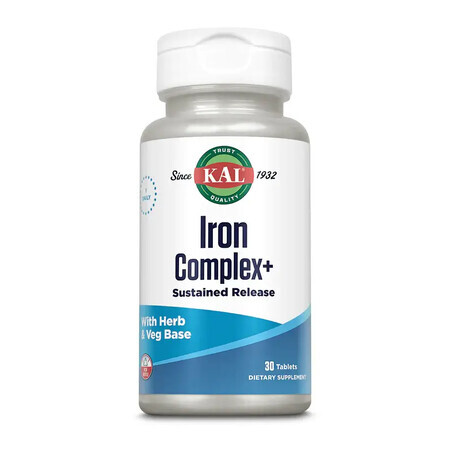 Iron Complex+, 30 comprimés, Kal