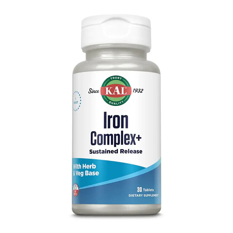 Iron Complex+, 30 compresse, Kal