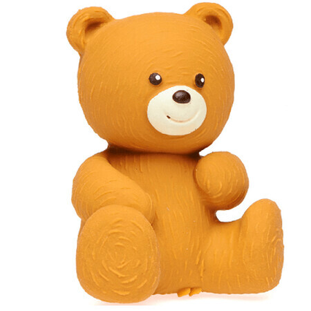 Jouet en caoutchouc naturel Ours brun, +0 mois, Natura Toys