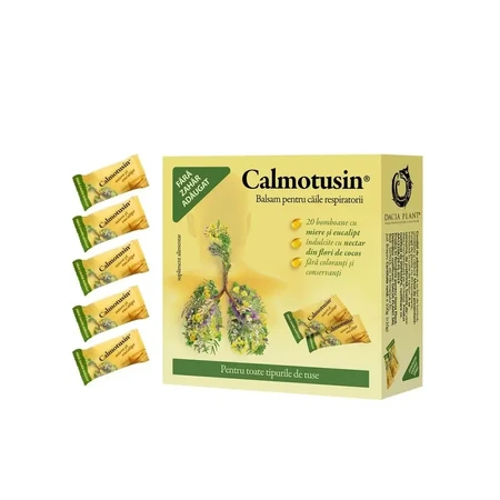 Calmotusin mit Honig und Eukalyptus, 20 Bonbons, Dacia Plant