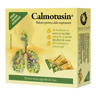 Calmotusin mit Honig und Eukalyptus, 20 Bonbons, Dacia Plant