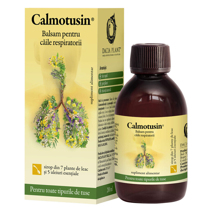 Calmotusin siroop, 200 ml, Dacia Plant