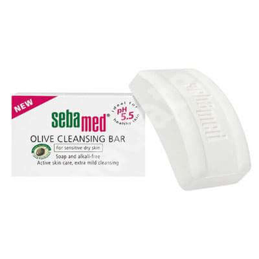 Cuidado dermatológico de la piel con aceite de oliva, 150 g, sebamed