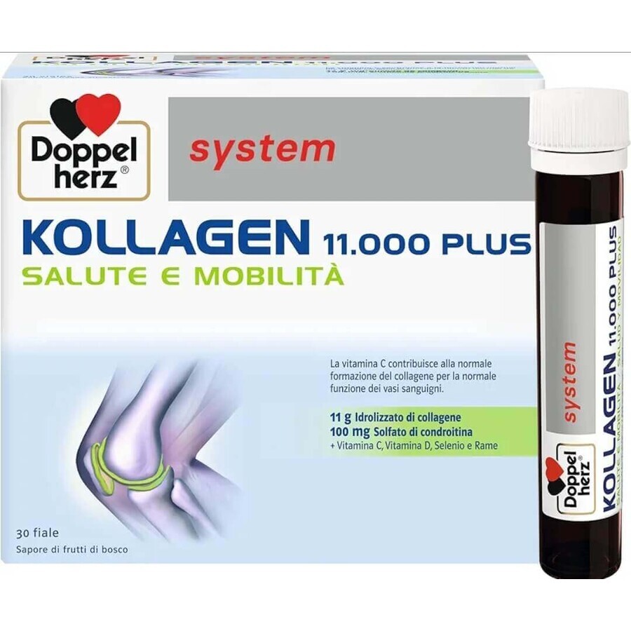 Kollagen 11.000 Plus, 30 flacons unidoses, Doppelherz