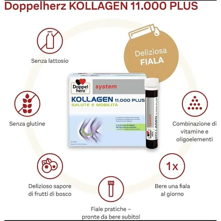 Kollagen 11.000 Plus, 30 flacons, Doppelherz