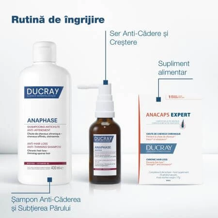 Komplementäres Shampoo gegen Haarausfall Anaphase, 200 ml, Ducray
