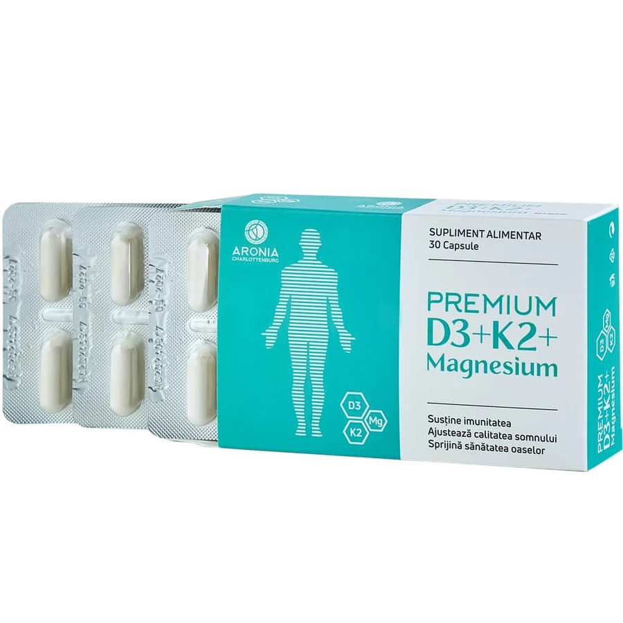 D3+K2+Magnesium Premium, 30 capsules, Aronia Charlottenburg