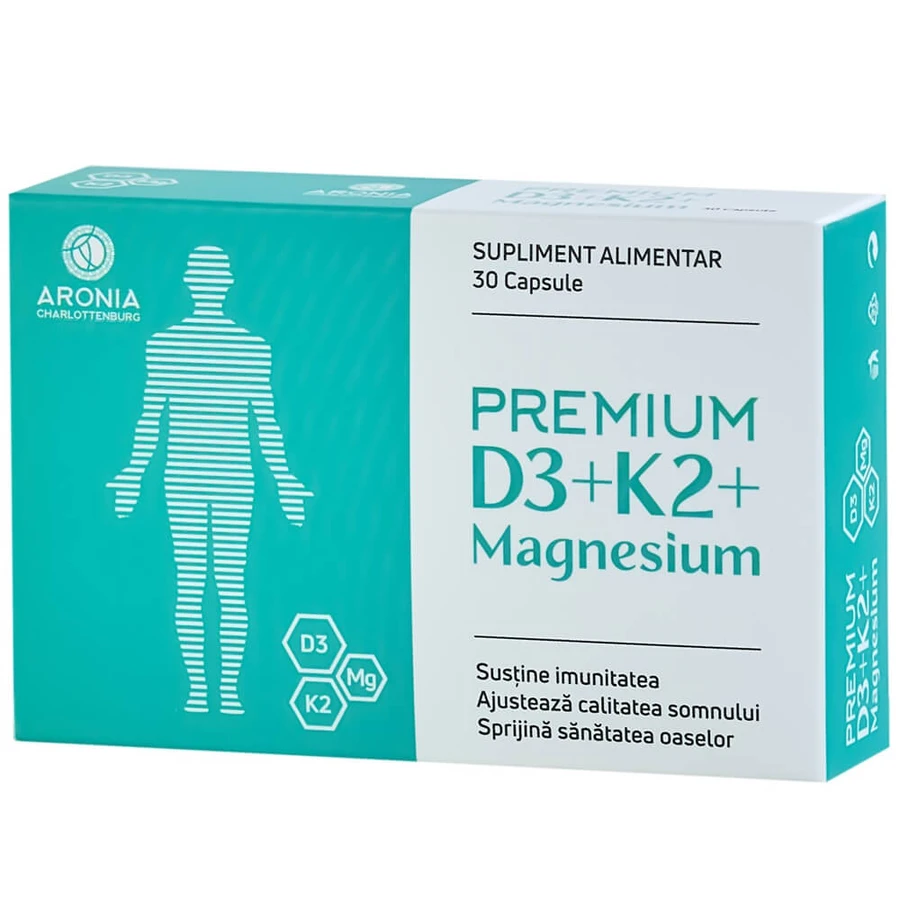 D3+K2+Magnesium Premium, 30 capsules, Aronia Charlottenburg