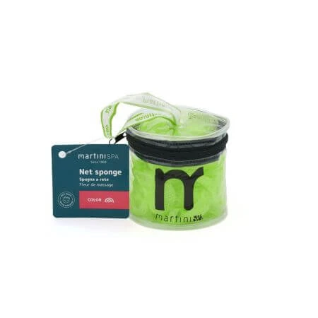 Groene bloem badspons, 1 stuk, Martini