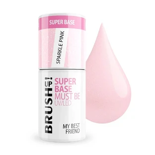 BrushUp! Super Base hybride nagelbasis Sparkle Pink, 5 g