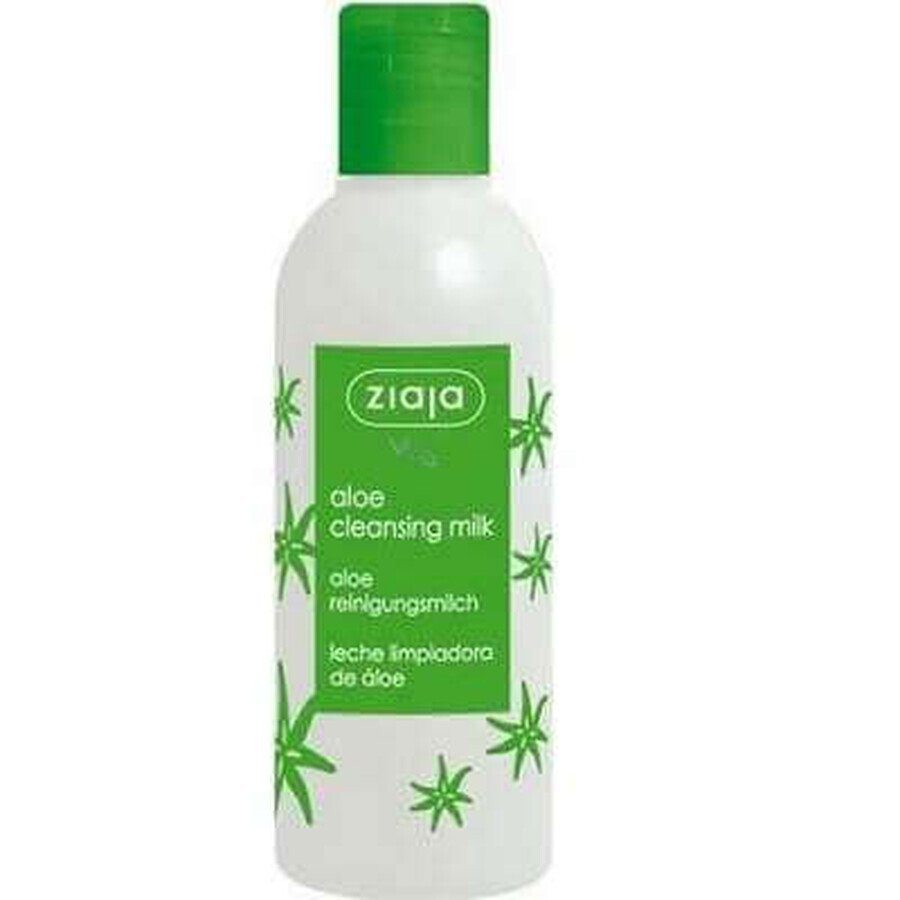 Cleansing milk with aloe vera extract, 200 ml, Ziaja