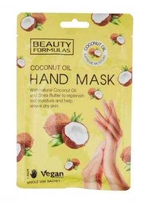 Beauty Formulas Handmasker met kokosolie, 1 paar