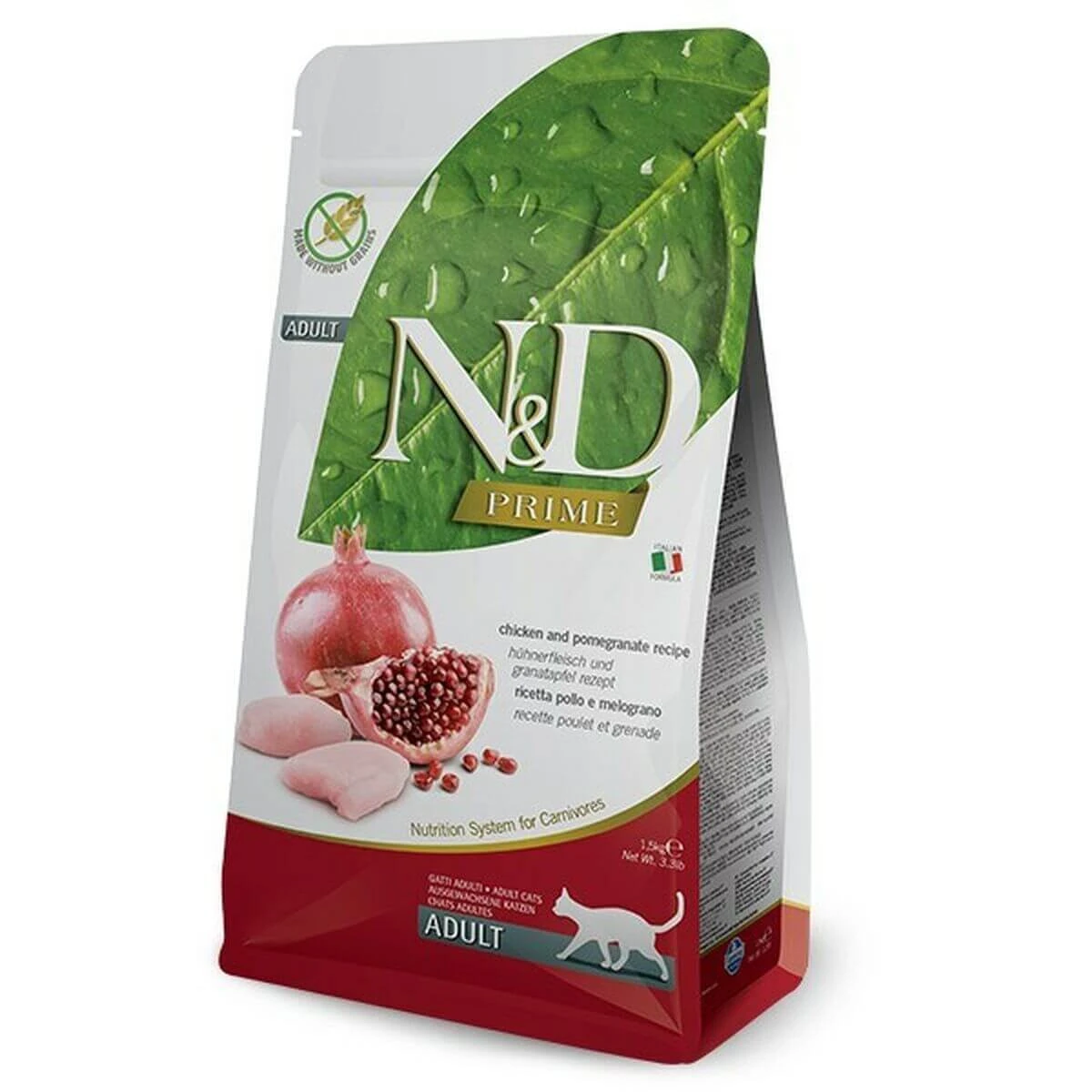Kattenvoer Farmina N&D CAT PRIME Volwassen Granaatappel Kip 1,5 Kg