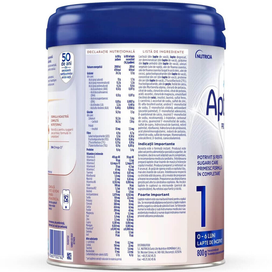 Aptamil PROfutura DUOBIOTIK 1 powdered milk, 800 g, 0-6 months, Nutricia