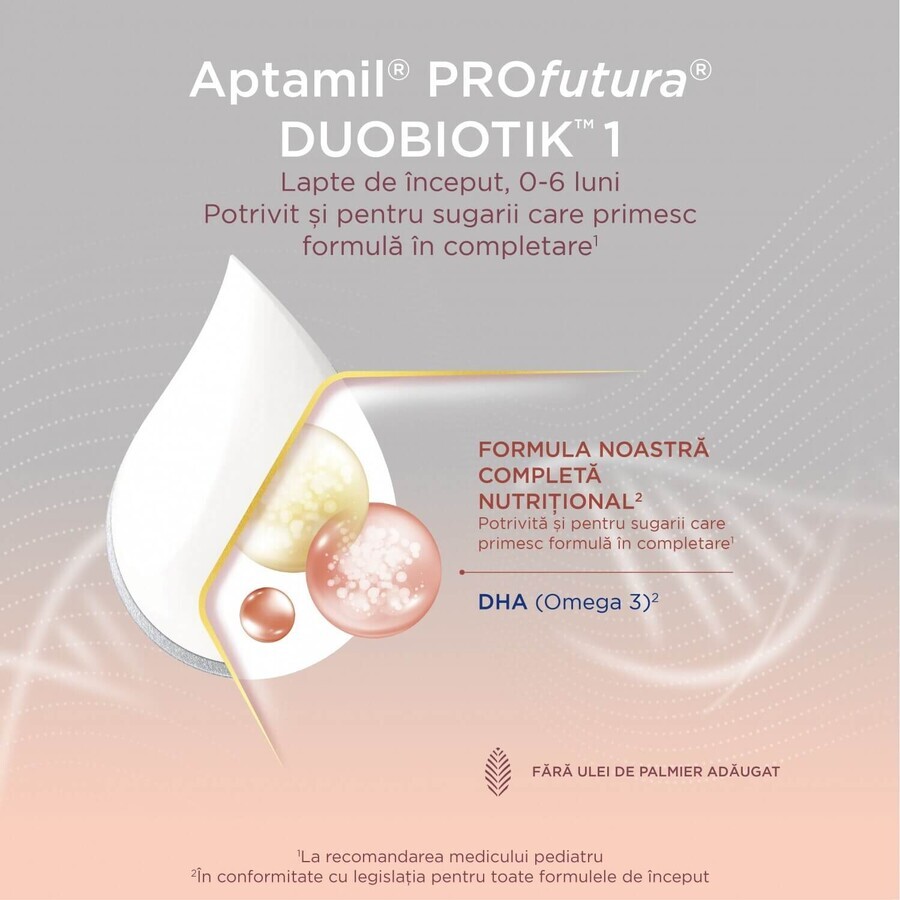 Aptamil PROfutura DUOBIOTIK 1 powdered milk, 800 g, 0-6 months, Nutricia