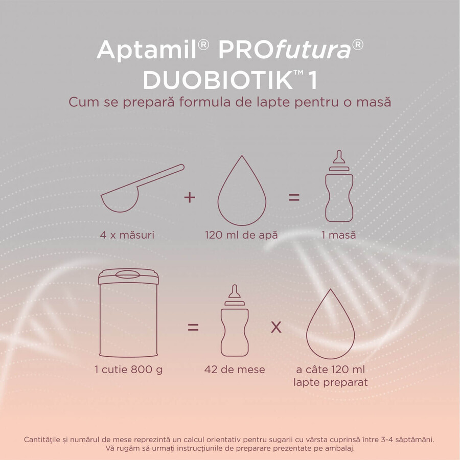 Aptamil PROfutura DUOBIOTIK 1 powdered milk, 800 g, 0-6 months, Nutricia