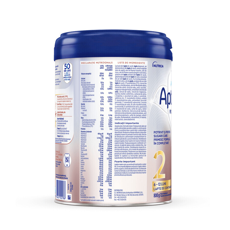 ProFutura 2 Duo Biotik formula, 6 - 12 months, 800 g, Aptamil