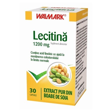 Lecitina 1200 mg, 30 cápsulas, Walmark