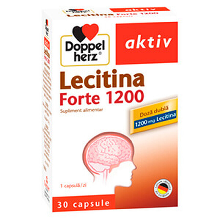 Lecithin strong Doppelherz Aktiv, 1200 mg, 30 capsules, Queisser Pharma