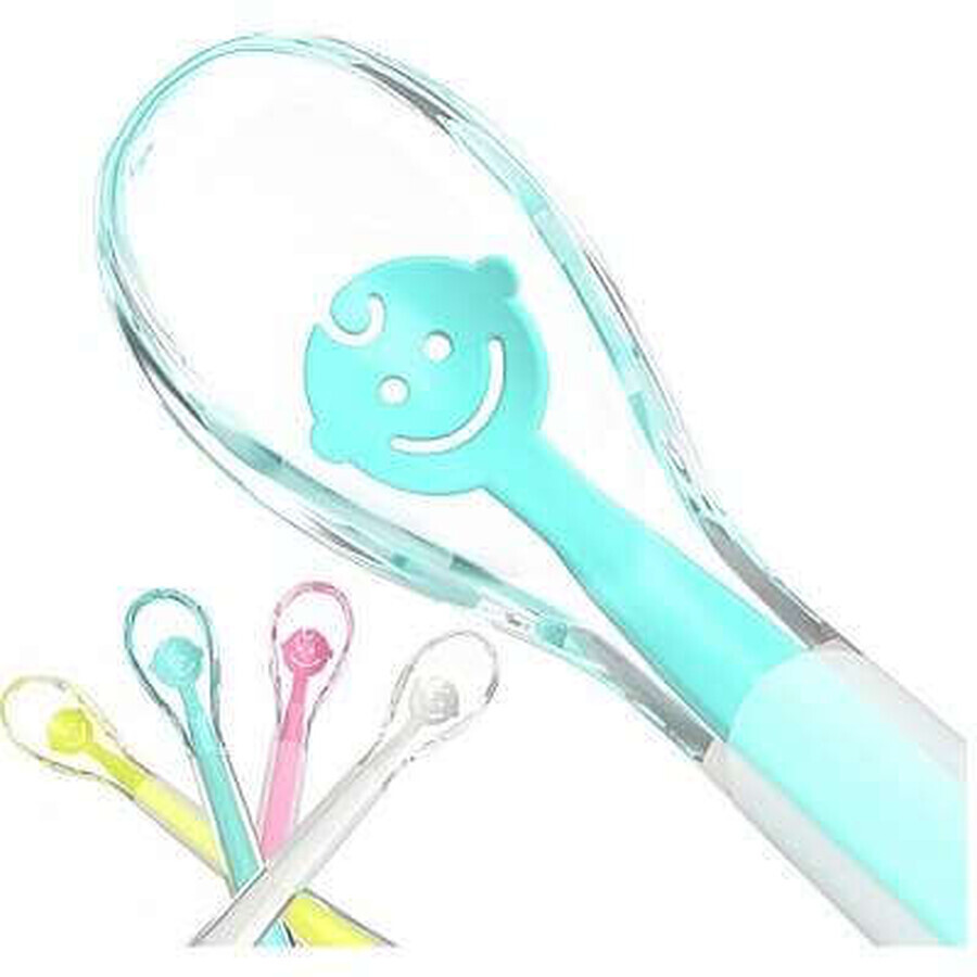 Cucchiaio in silicone Baby Smile, +6 mesi, Babyono