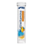 Apteo Multivitamin mit Ginseng Zitronengeschmack, 20 Brausetabletten