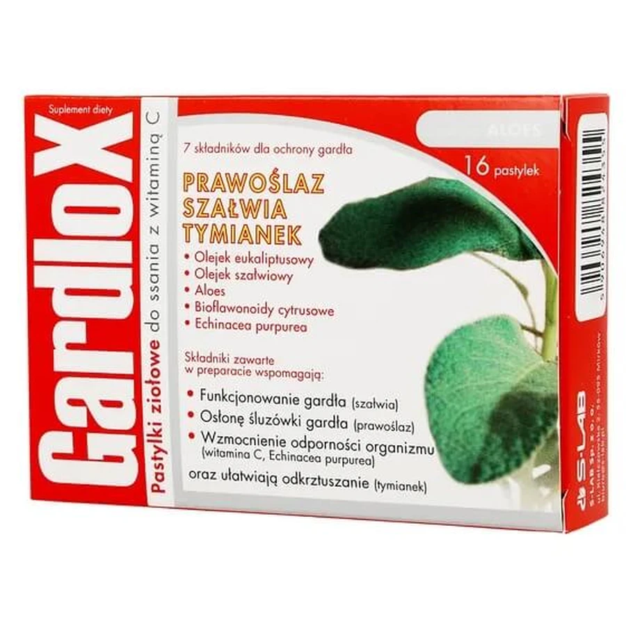 Gardlox pastillas de hierbas salvia tomillo 16 piezas