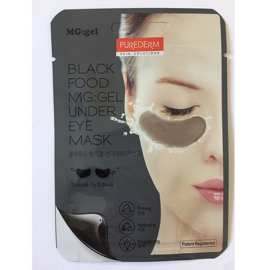 Masca tip MG: Gel Black Food Complex, fermitate si luminozitate pentru zona de sub ochi, 7g, Purederm