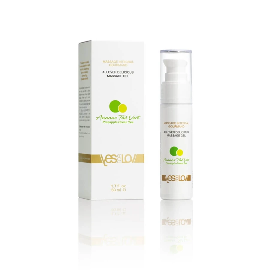 Yes For Lov Gel de masaje íntimo 2en1 Piña y Té Verde, 50 ml