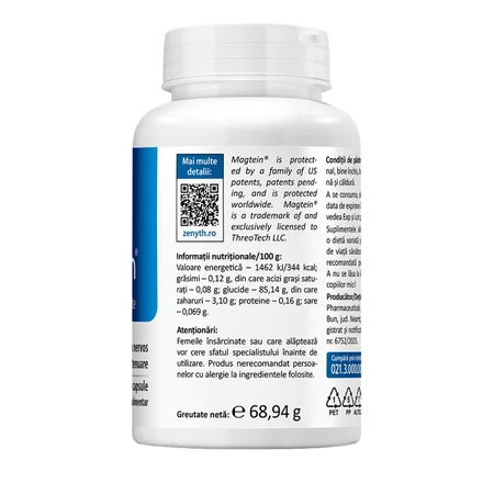 Magnesium L-Threonate Magtein, 90 capsules, Zenyth