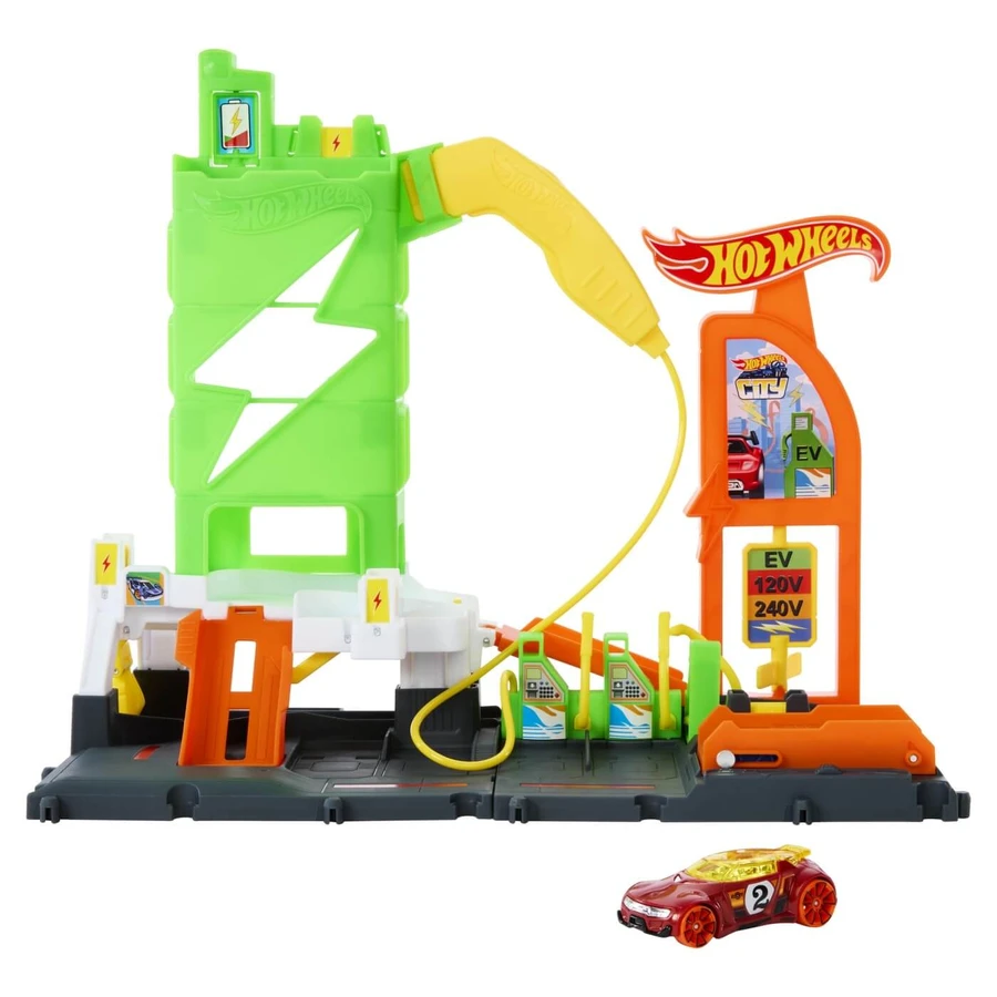 EV Tankstelle, ab 4 Jahren, Hot Wheels