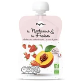 Organic puree with nectarines and strawberries, 4-6 months, 120 g, Popote