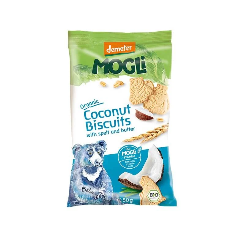 Mini biologische teddybeer koekjes, 50 g, Mogli