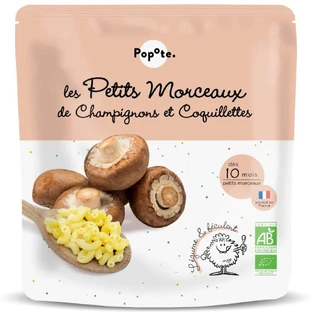Organiczna karma z grzybami i makaronem, 10 miesięcy+, 190 g, Popote