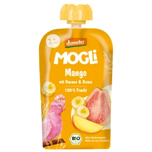 Bio-Püree, 1 Jahr+, Mango, Guave und Bananen, 100 g, Mogli