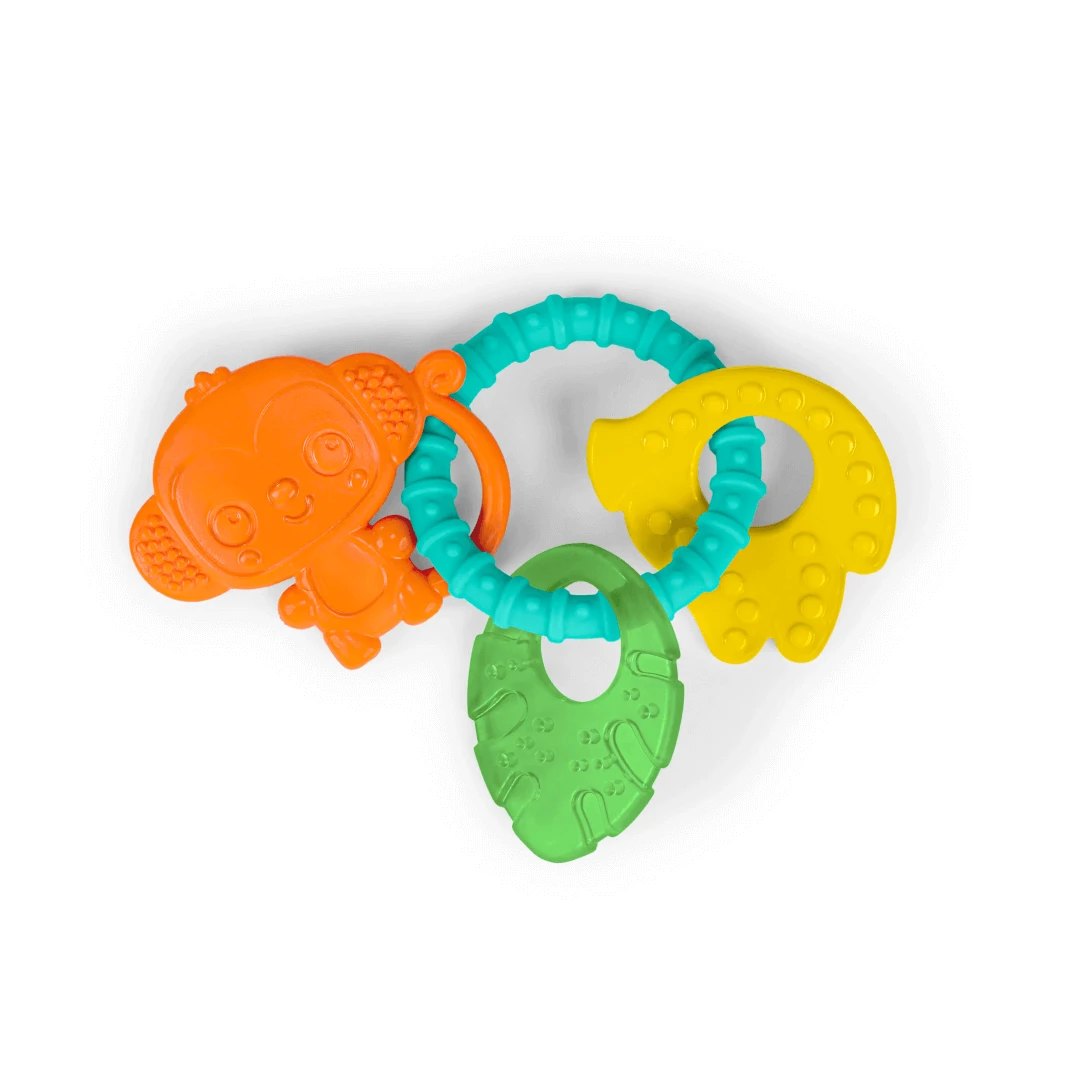 Set van 3 bijtspeeltjes Tropical Chews, 3 maanden+, Bright Starts