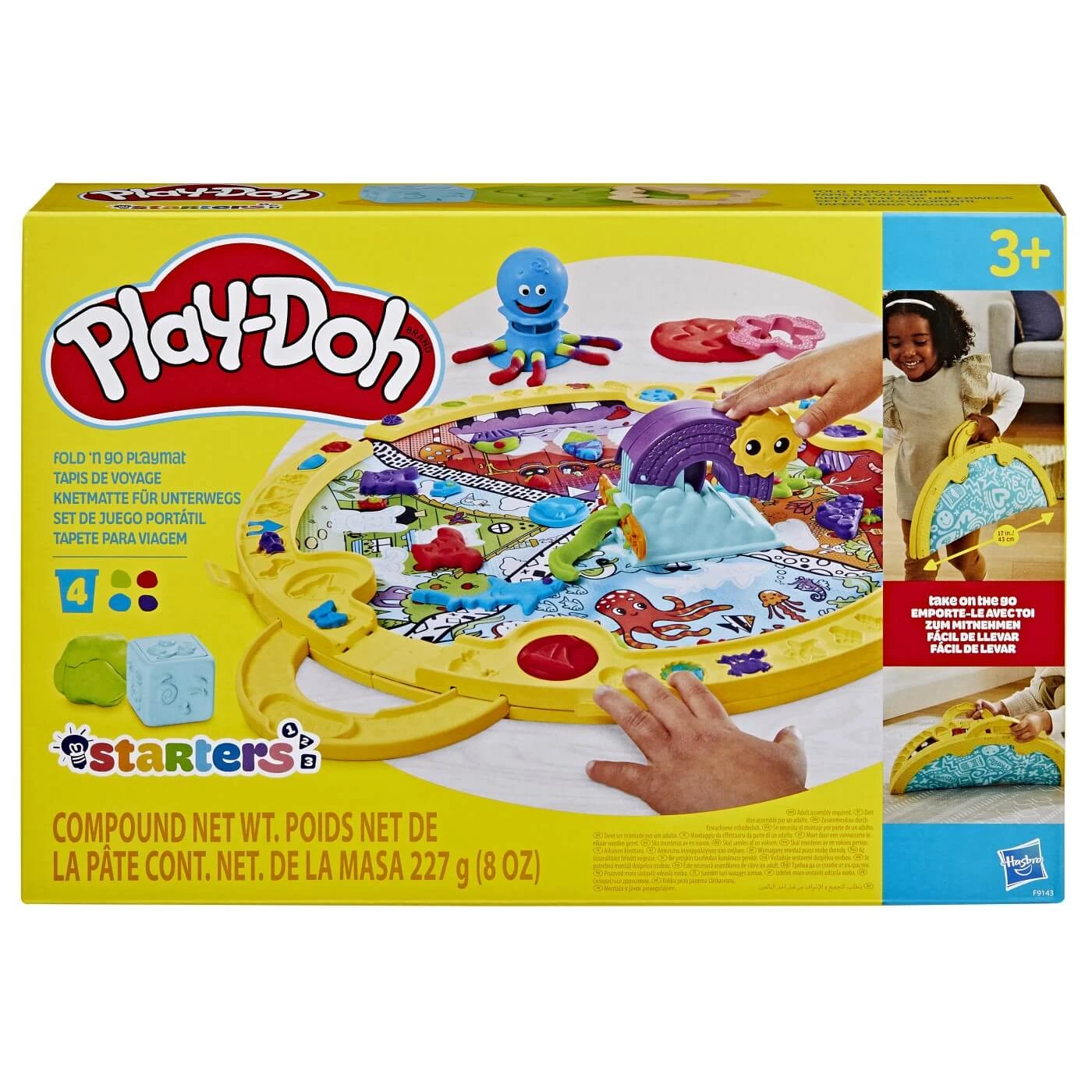 Starters opvouwbare speelmat, 3 jaar+, Play-Doth