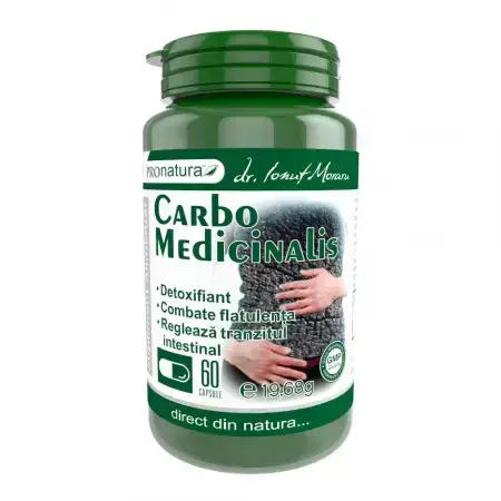 Carbo Medicinalis, 60 gélules, Pro Natura