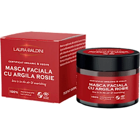 LAURA BALDINI Gezichtsmasker van rode klei - Love is in the Air, 50 ml