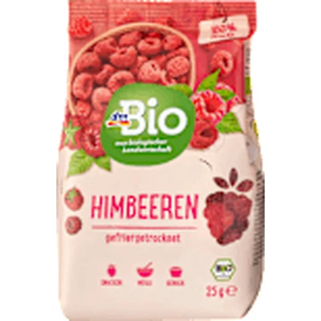 dmBio Gevriesdroogde frambozen, 25 g